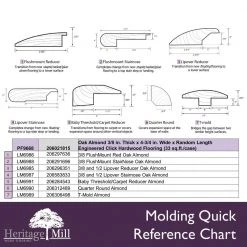 Oak Almond 3/8 in. Thick x 4-3/4 in. Wide x Random Length Engineered Click Hardwood Flooring (33 sq. ft. / case) by Heritage Mill -Heritage Mill Sales Store almond heritage mill engineered hardwood pf9668 1f 1000