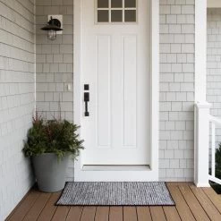 Crestwood Tweed Ash Black 18 in. x 30 in. Polypropylene Door Mat by Colonial Mills -Heritage Mill Sales Store ash black colonial mills door mats cr12r018x030s 31 1000