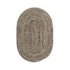 Carrington Tweed Brown 4 ft. x 7 ft. Oval Indoor/Outdoor Area Rug by Colonial Mills
