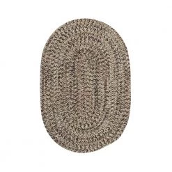 Carrington Tweed Brown 4 ft. x 7 ft. Oval Indoor/Outdoor Area Rug by Colonial Mills
