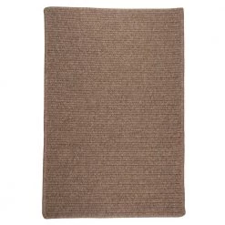 Courtyard Cocoa 2 ft. x 4 ft. Braided Rectangle Area Rug by Colonial Mills