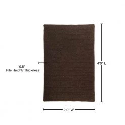 Courtyard Cocoa 2 ft. x 4 ft. Braided Rectangle Area Rug by Colonial Mills -Heritage Mill Sales Store cocoa colonial mills area rugs cy64r024x048s 76 1000