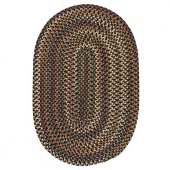 Cedar Cove Dark Brown 8 ft. x 10 ft. Cabin Oval Area Rug by Colonial Mills