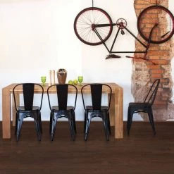 Hickory French Roast 3/8 in. x 4-3/4 in. Wide x Random Length Engineered Click Hardwood Flooring (33 sq. ft. / case) by Heritage Mill -Heritage Mill Sales Store french roast heritage mill engineered hardwood pf9719 1f 1000