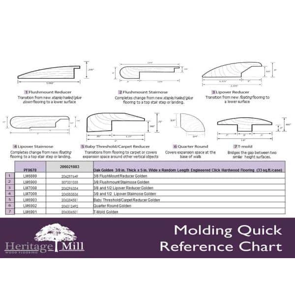 Oak Golden 3/8 in. Thick x 5 in. Wide x Random Length Engineered Hardwood Flooring (24.15 sq. ft. / case) by Heritage Mill 7 Oak Golden 3/8 in. Thick x 5 in. Wide x Random Length Engineered Hardwood Flooring (24.15 sq. ft. / case) by Heritage Mill - Image 5