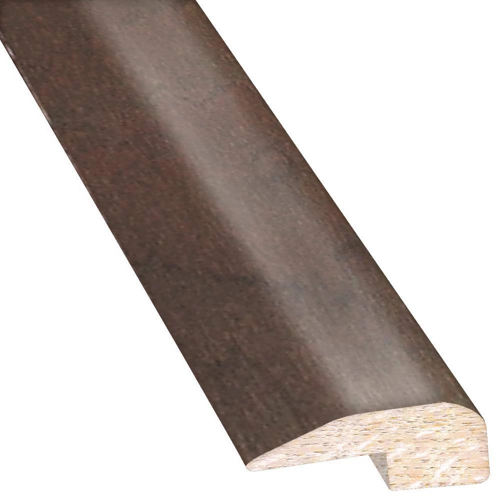 Vintage Hickory Brushed Pewter 0.88 in. Thick x 2 in. Wide x 78 in. Length Wood Carpet Reducer/Baby T-Molding by Heritage Mill 4 Vintage Hickory Brushed Pewter 0.88 in. Thick x 2 in. Wide x 78 in. Length Wood Carpet Reducer/Baby T-Molding by Heritage Mill - Image 2