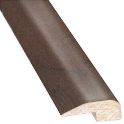 Vintage Hickory Brushed Pewter 0.88 in. Thick x 2 in. Wide x 78 in. Length Wood Carpet Reducer/Baby T-Molding by Heritage Mill