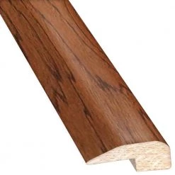 Hickory Leather 0.88 in. Thick x 2 in. Wide x 78 in. Length Hardwood Carpet Reducer/Baby T-Molding by Heritage Mill