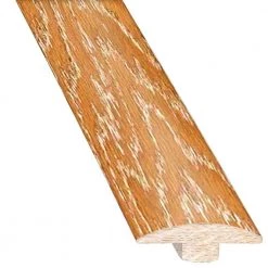 Brushed Oak Canvas 5/8 in. Thick x 2 in. Wide x 78 in. Length Hardwood T-Molding by Heritage Mill