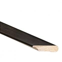 Hickory Ebony 0.81 in. Thick x 3 in. Wide x 78 in. Length Hardwood Lipover Stair Nose Molding by Heritage Mill