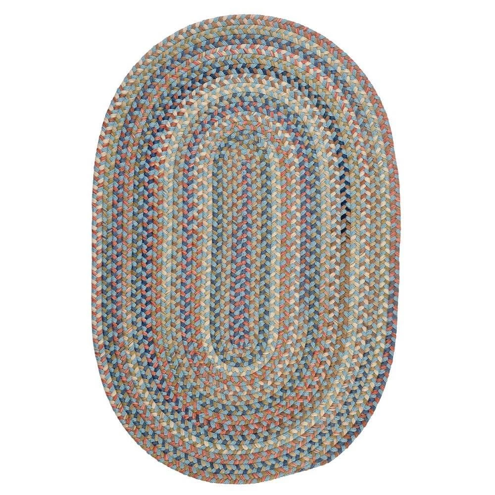 Cedar Cove Light Blue 2 ft. x 3 ft. Oval Braided Area Rug by Colonial Mills 3 Cedar Cove Light Blue 2 ft. x 3 ft. Oval Braided Area Rug by Colonial Mills