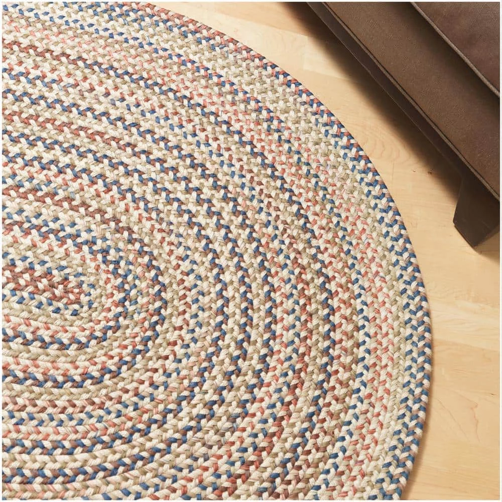 Cedar Cove Light Blue 2 ft. x 3 ft. Oval Braided Area Rug by Colonial Mills 4 Cedar Cove Light Blue 2 ft. x 3 ft. Oval Braided Area Rug by Colonial Mills - Image 2