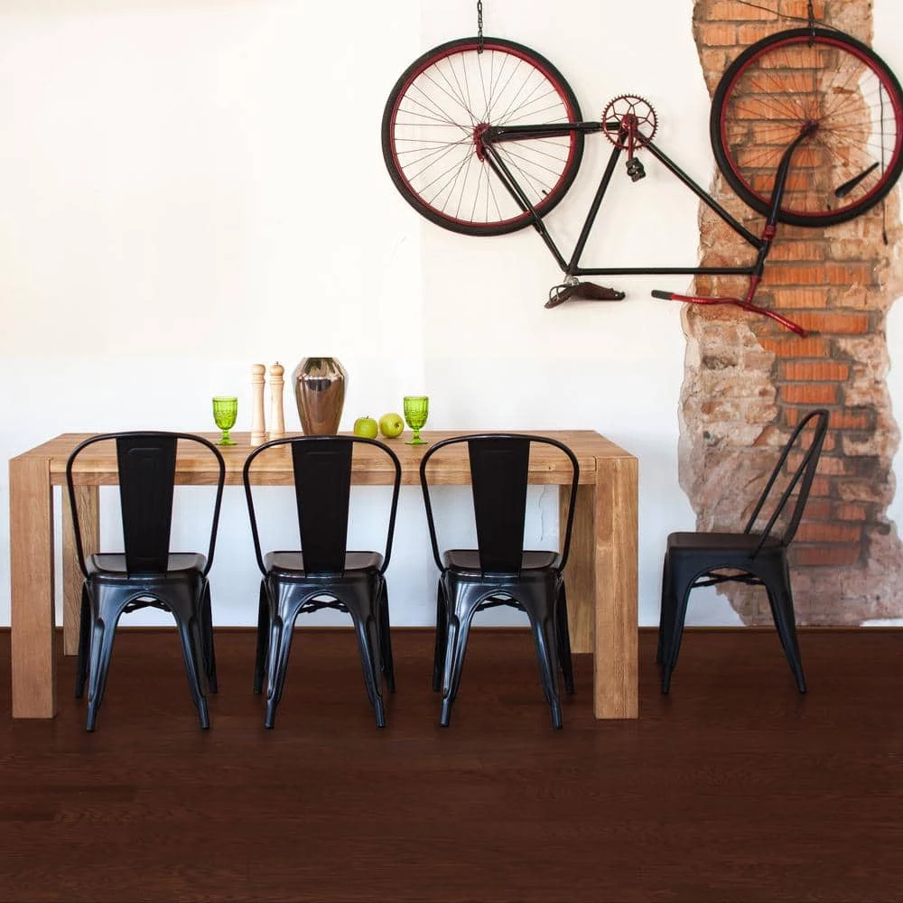 Oak Merlot 1/2 in. Thick x 5 in. Wide x Random Length Engineered Hardwood Flooring (31 sq. ft. / case) by Heritage Mill 5 Oak Merlot 1/2 in. Thick x 5 in. Wide x Random Length Engineered Hardwood Flooring (31 sq. ft. / case) by Heritage Mill - Image 3