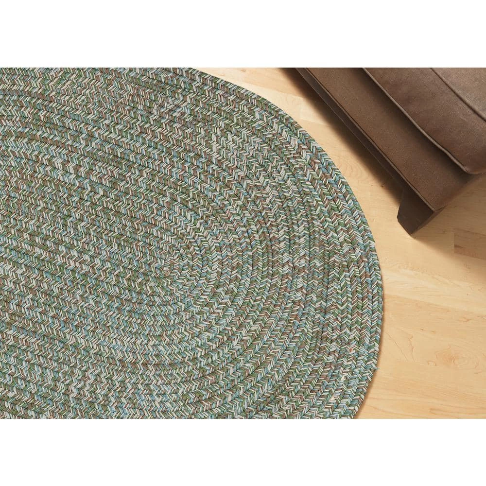 Old Farm Moss 6 ft. x 9 ft. Tweed Indoor/Outdoor Oval Area Rug by Colonial Mills 8 Old Farm Moss 6 ft. x 9 ft. Tweed Indoor/Outdoor Oval Area Rug by Colonial Mills - Image 6