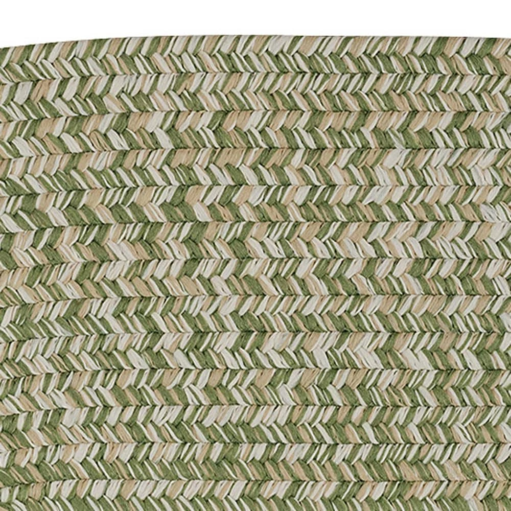 Old Farm Moss 6 ft. x 9 ft. Tweed Indoor/Outdoor Oval Area Rug by Colonial Mills 4 Old Farm Moss 6 ft. x 9 ft. Tweed Indoor/Outdoor Oval Area Rug by Colonial Mills - Image 2