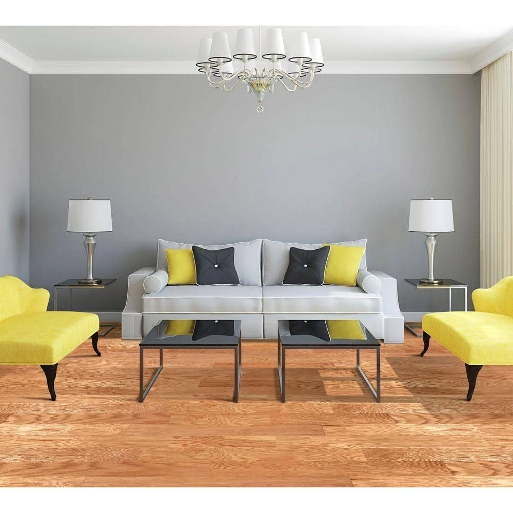 Red Oak Natural 3/8 in. Thick x 4-3/4 in. Wide x Random Length Engineered Click Hardwood Flooring (33 sq. ft. / case) by Heritage Mill 4 Red Oak Natural 3/8 in. Thick x 4-3/4 in. Wide x Random Length Engineered Click Hardwood Flooring (33 sq. ft. / case) by Heritage Mill - Image 2