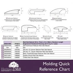 Red Oak Natural 3/8 in. Thick x 5 in. Wide x Random Length Engineered Hardwood Flooring (24.15 sq. ft. / case) by Heritage Mill -Heritage Mill Sales Store natural heritage mill engineered hardwood pf9675 44 1000