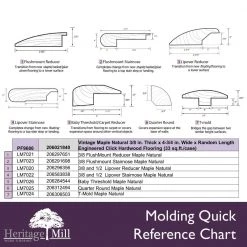 Vintage Maple Natural 3/8 in. Thick x 4-3/4 in. Wide x Random Length Engineered Click Hardwood Flooring by Heritage Mill -Heritage Mill Sales Store natural heritage mill engineered hardwood pf9686 66 1000