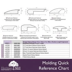 Vintage Hickory Natural 1/2 in. Thick x 5 in. Wide x Random Length Engineered Hardwood Flooring (31 sq. ft. / case) by Heritage Mill -Heritage Mill Sales Store natural heritage mill engineered hardwood pf9711 fa 1000