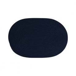 Boca Navy 35 in. x 54 in. Polypropylene Door Mat by Colonial Mills