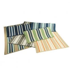 Mesa Stripe Navy Pier 10 ft. x 13 ft. Striped Indoor/Outdoor Area Rug by Colonial Mills -Heritage Mill Sales Store navy pier colonial mills outdoor rugs ms33r120x156s 4f 1000