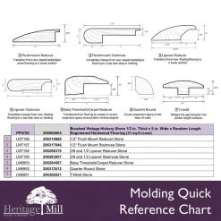Brushed Vintage Hickory Stone 1/2 in. Thick x 5 in. Wide x Random Length Engineered Hardwood Flooring (31 sq. ft. /case) by Heritage Mill 7 Brushed Vintage Hickory Stone 1/2 in. Thick x 5 in. Wide x Random Length Engineered Hardwood Flooring (31 sq. ft. /case) by Heritage Mill -Heritage Mill Sales Store stone heritage mill engineered hardwood pf9755 1f 1000