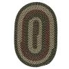 Brook Farm Winter Green 8 ft. x 11 ft. Oval Braided Area Rug by Colonial Mills