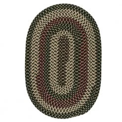 Brook Farm Winter Green 8 ft. x 11 ft. Oval Braided Area Rug by Colonial Mills